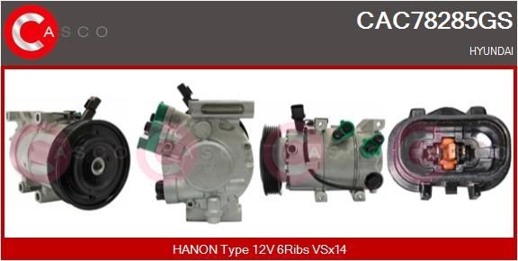 CASCO Κομπρεσέρ air condition CAC78285GS Κομπρεσέρ CASCO Hyundai TUCSON CAC78285GS