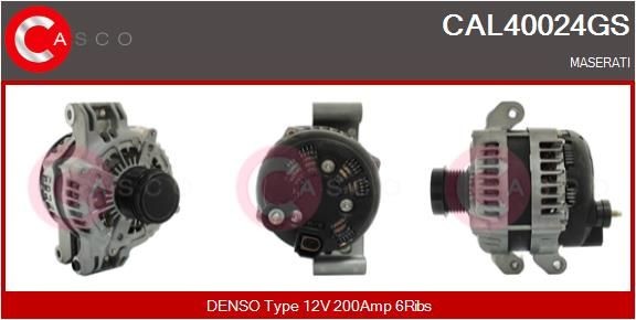 Generator CASCO CAL40024GS CASCO CAL40024GS Dynamo MASERATI QUATTROPORTE 2025
