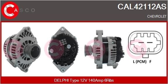 CASCO Alternatore CAL42112AS CAL42112AS costo Alternatore CASCO CHEVROLET CORSA