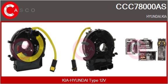 CASCO Vinutá prużina, Airbag CCC78000AS Prepínač smeroviek CASCO Kia SORENTO CCC78000AS