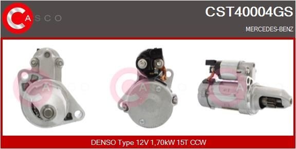 CASCO Starter CST40004GS CASCO CST40004GS Startmotor A-Klasse Sedan (W177) pris