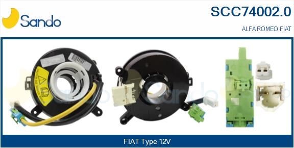 SANDO Viklefjær, airbag SCC74002.0 Blinklysbryter SANDO ALFA ROMEO SCC74002.0