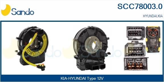 SANDO Klockfjäder, airbag SCC78003.0 SCC78003.0 SANDO Helljusspak Kia