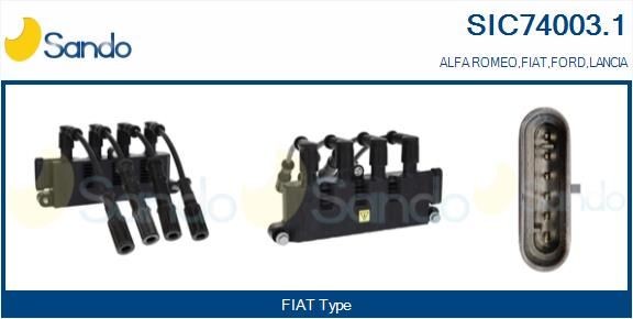 SANDO Bobina d'accensione SIC74003.1 SIC74003.1 costo Bobina d'accensione ALFA ROMEO 146 SANDO