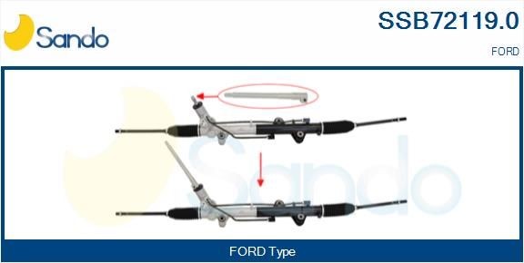 SANDO Prevodka riadenia SSB72119.0 SANDO SSB72119.0 Prevodka riadenia Ford Transit Mk6 Van cena