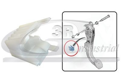 3RG Molla, Pedale frizione 86295 86295 costo Copripedale 3RG ALFA ROMEO 155