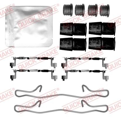 QUICK BRAKE Monteringssett, bremseklosser 109-0145 109-0145 Tibehørsett, skivebremse belegg LAND ROVER RANGE ROVER QUICK BRAKE