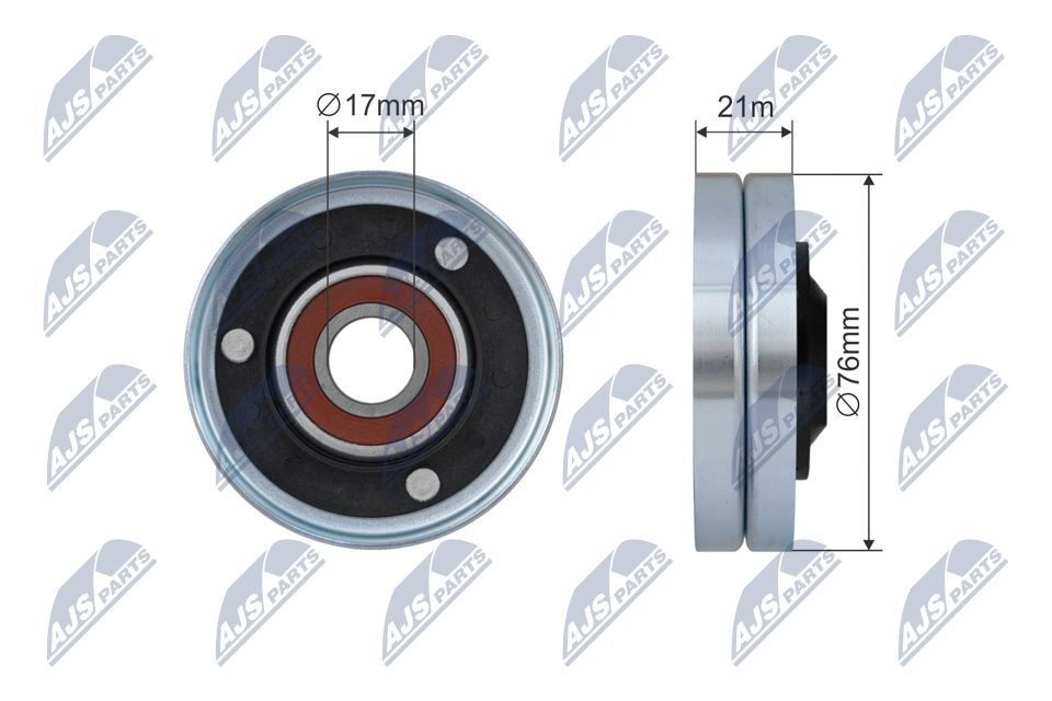 NTY Geleide rol / omdraairol v-snaar RNK-AU-054 Opel VIVARO Geleide rol / omdraairol v-snaar NTY RNK-AU-054