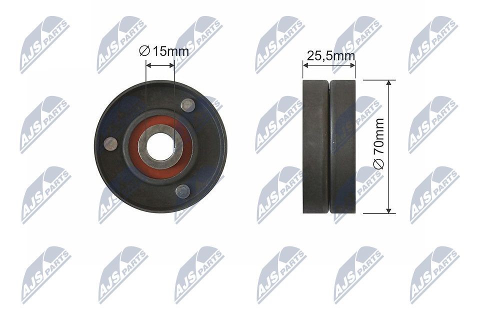 NTY Rullo tenditore, Cinghia trapezoidale RNK-BM-040 NTY RNK-BM-040 Rullo tenditore, Cinghia trapezoidale OPEL Astra G Coupe (T98) 2.0 16V Turbo (F07) 190 CV 2000