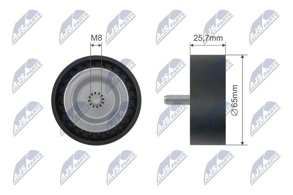 NTY Τροχαλία παρέκκλισης, ιμάντας RNK-CH-032 NTY RNK-CH-032 Τροχαλία παρέκκλισης, ιμάντας Mercedes w221 γνήσια τιμες