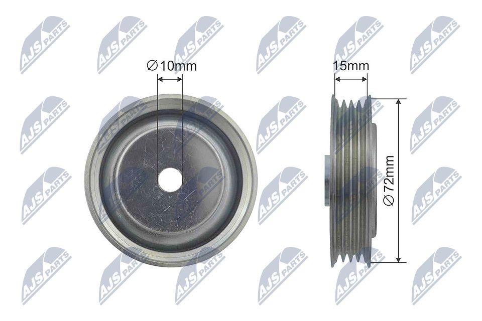 NTY Geleide rol / omdraairol v-snaar RNK-HD-017 RNK-HD-017 Geleide rol / omdraairol v-snaar SUBARU OUTBACK NTY