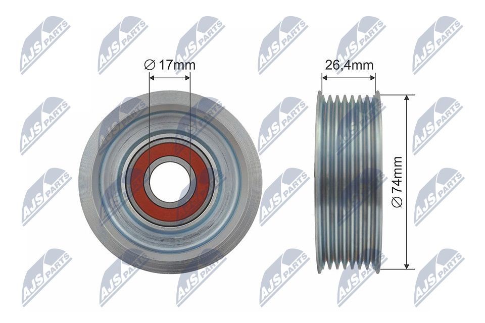 NTY Geleide rol / omdraairol v-snaar RNK-HD-019 RNK-HD-019 NTY Geleide rol / omdraairol v-snaar Mitsubishi goedkoop