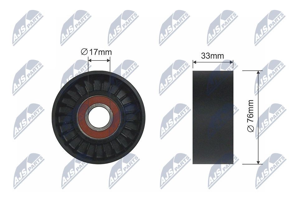 NTY Løpehjul, kilerem RNK-HY-515 NTY RNK-HY-515 Styrerulle-kilerem BMW X6 billige