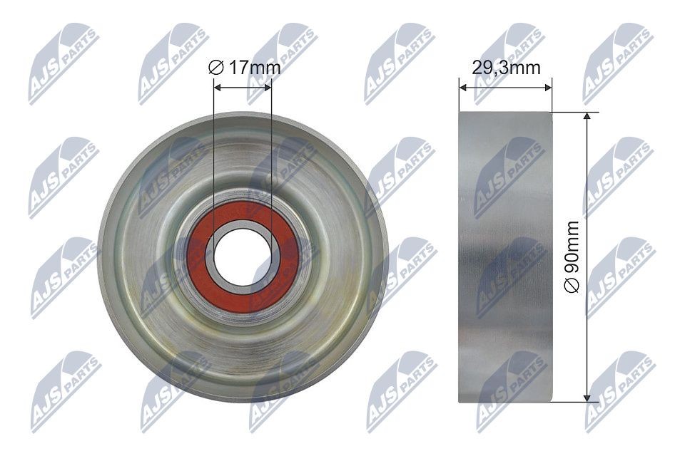 NTY Styrrulle, kilrem RNK-HY-519 NTY RNK-HY-519 styrrulle, kilrem Hyundai Sonata EF pris