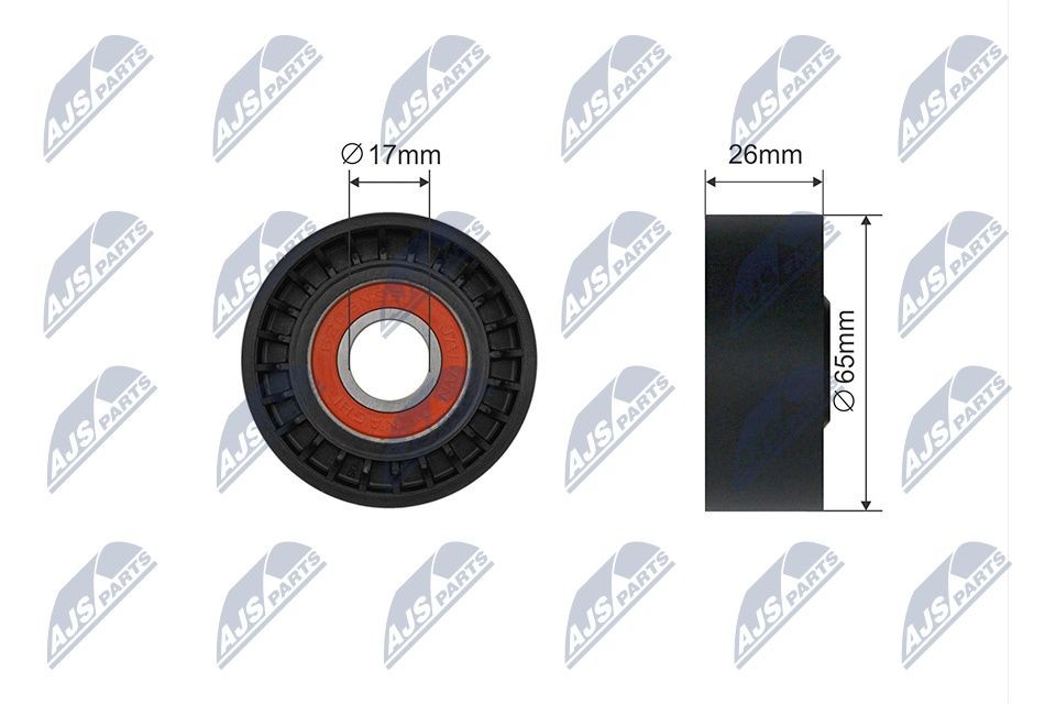 NTY Polia de desvio / de guia, correia trapezoidal RNK-ME-023 NTY RNK-ME-023 originais Polia de desvio / de guia, correia trapezoidal SKODA FABIA preço