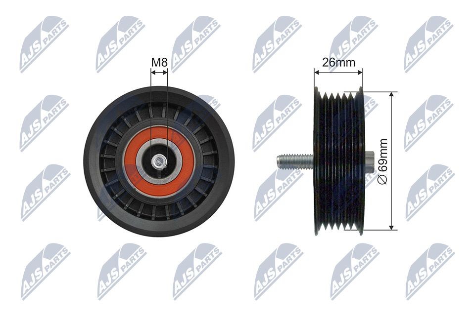 NTY Styrrulle, kilrem RNK-ME-028 NTY RNK-ME-028 Styrrulle, kilrem Renault Grand Kangoo original