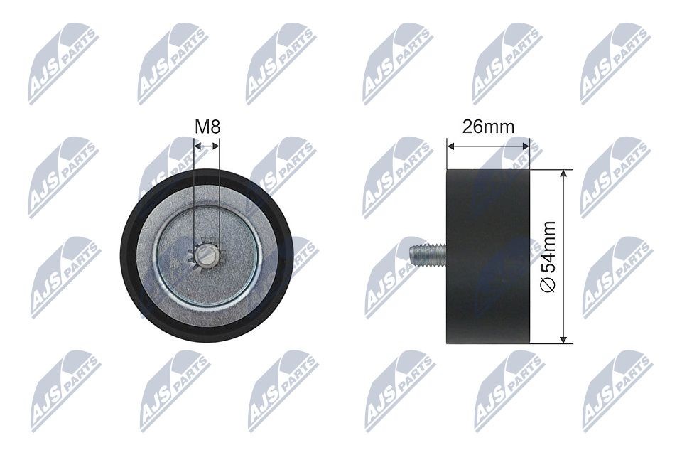 NTY Løpehjul, kilerem RNK-ME-030 NTY RNK-ME-030 Styrerulle-kilerem Mercedes C124 originale pris