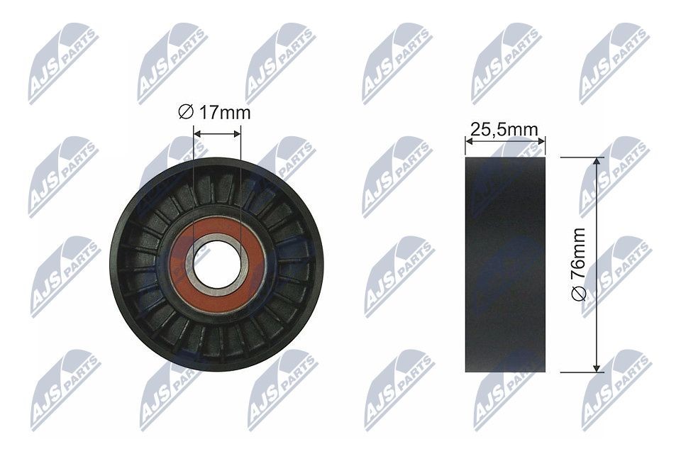 NTY Spriegotājrullītis, Ķīļrievu siksna RNK-MS-013 NTY RNK-MS-013 Spriegotājrullītis Mitsubishi Outlander 2 cena