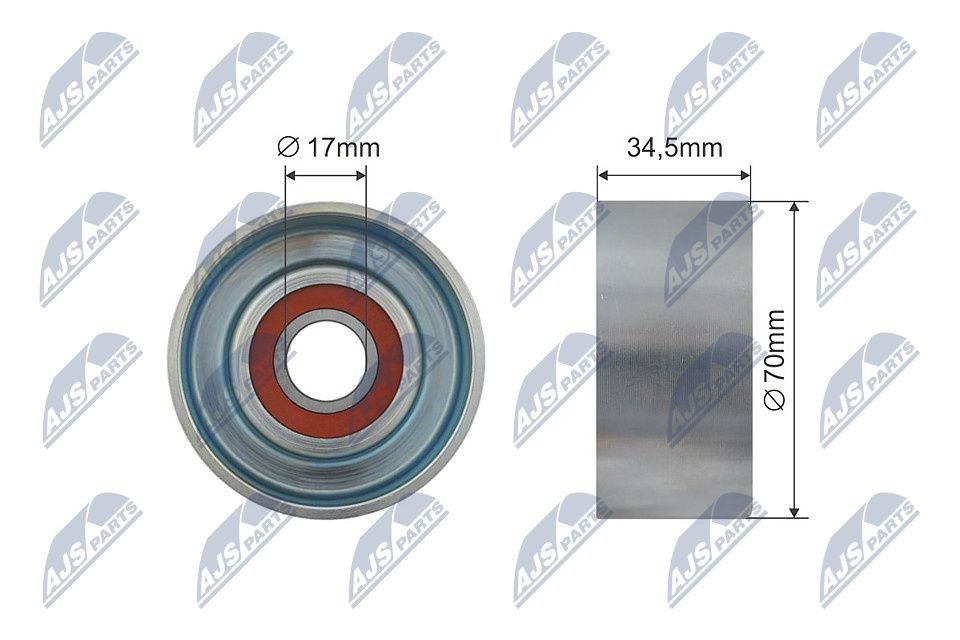 NTY Rullo tenditore cinghia Poly-V RNK-NS-038 RNK-NS-038 costo Rullo tendicinghia NISSAN SUNNY NTY