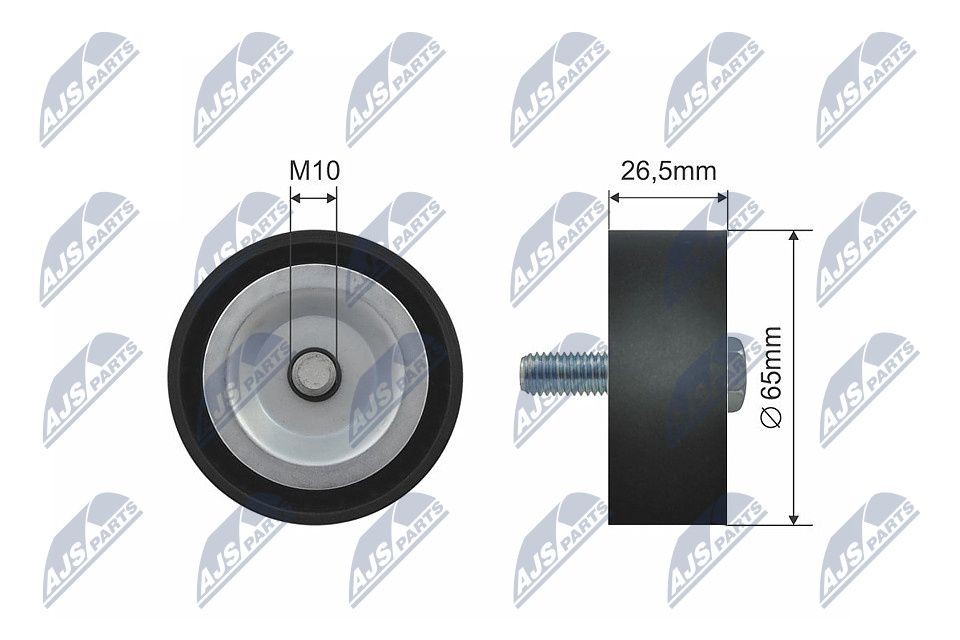 NTY Rolo tensor, correia trapezoidal estriada RNK-PL-029 NTY RNK-PL-029 Polia de retorno correia trapezoidal estriada Range Rover III (L322) preço