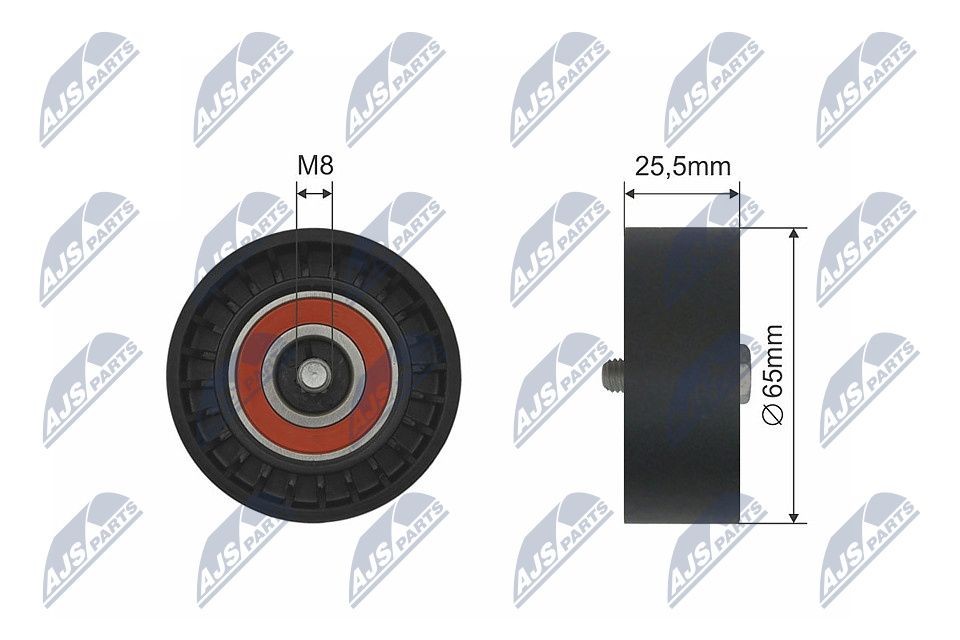NTY Poulie, tendeur de courroie d'accessoire RNK-PL-033 RNK-PL-033 Poulie de galet tendeur CHEVROLET CRUZE NTY