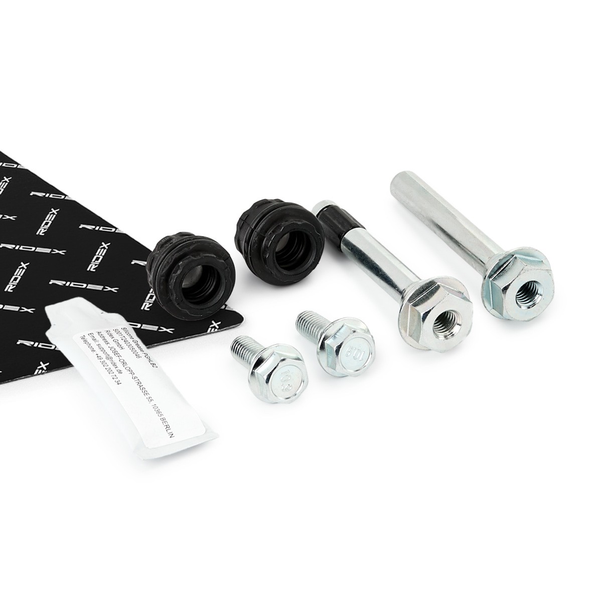 RIDEX Sada vodiacich puzdier brzdového strmeňa 1165G0196 1165G0196 Vodiaci čap brzdového strmeňa RIDEX LAND ROVER RANGE ROVER VELAR
