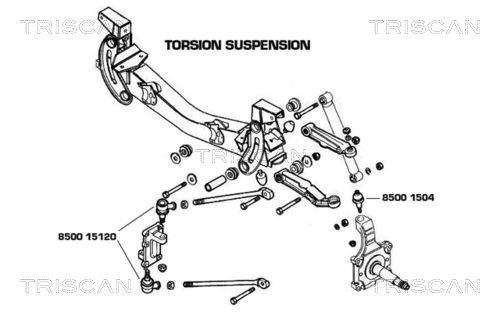 TRISCAN Fuseekogel 8500 1504 TRISCAN 8500 1504 Fuseekogel
