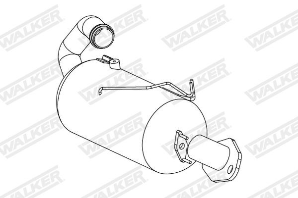 WALKER Roetfilter (DPF) 73344 Nissan 350 Z Uitlaatgasfilter WALKER 73344