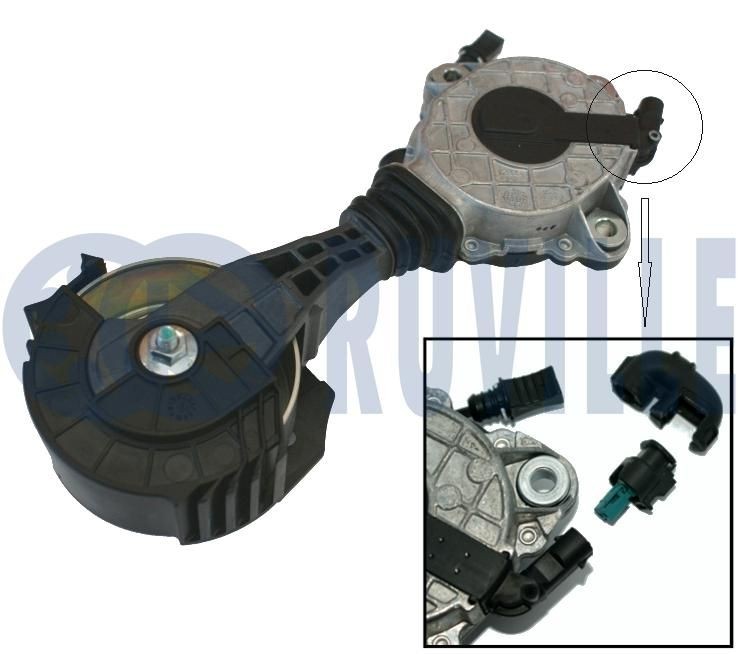 RUVILLE Τεντωτήρας ιμάντα, ιμάντας poly-V 542540 542540 Βραχίονας σύσφιγξης PEUGEOT 206 RUVILLE