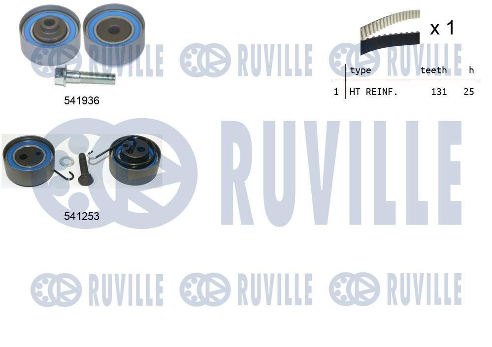 RUVILLE Hammasrihma komplekt 550063 Hammasrihma RUVILLE NUBIRA 550063 odav