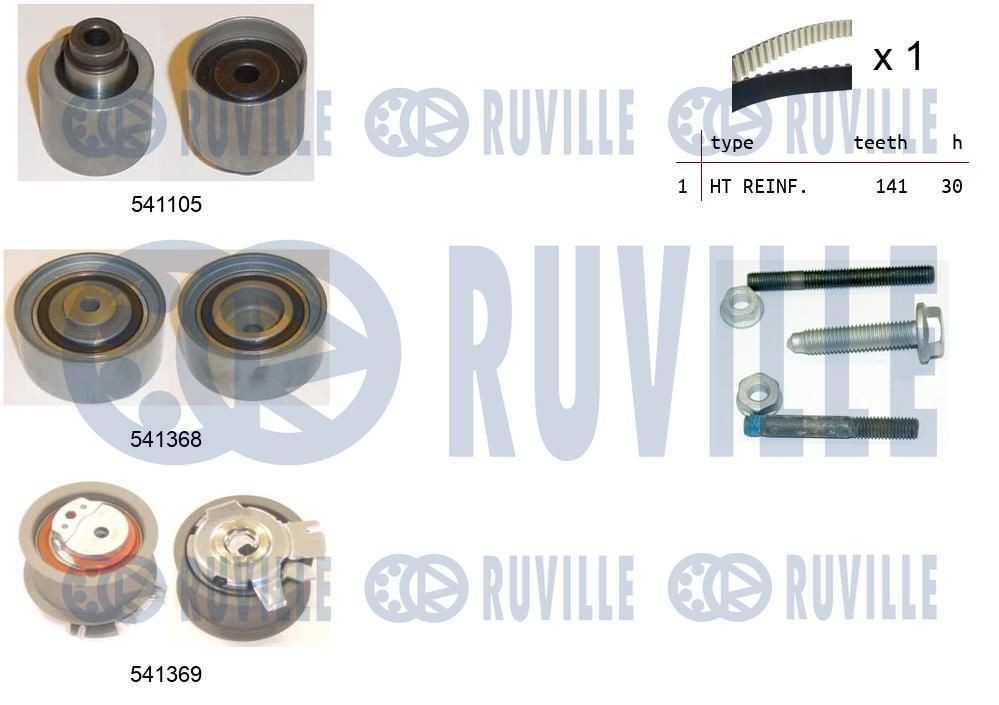RUVILLE Kit de distribution 550126 Kit courroie de distribution JEEP RUVILLE 550126
