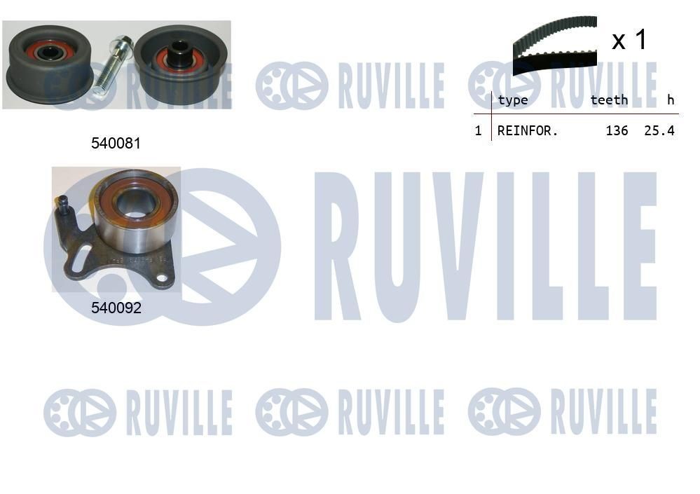 RUVILLE Kit de distribution 550189 550189 Courroie de distribution RUVILLE OPEL MERIVA