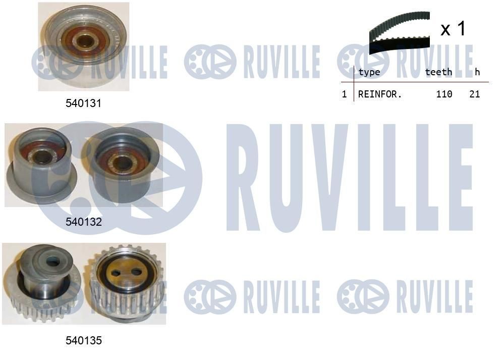 RUVILLE Jogo de correias dentadas 550204 550204 Kit de correia de distribuição BMW X5 RUVILLE