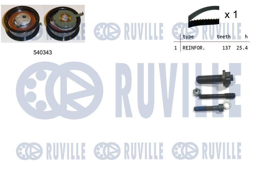 RUVILLE Kamremssats 550225 550225 RUVILLE Kamrem Audi