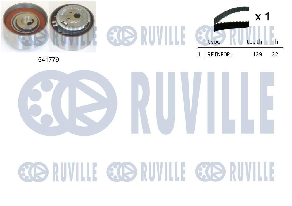 RUVILLE Distributieriem set 550264 Fiat SEICENTO Distributieriem set RUVILLE 550264