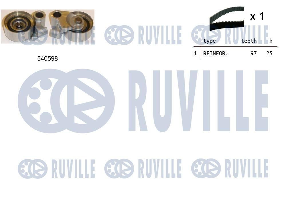 RUVILLE Distributieriem set 550270 RUVILLE 550270 Tandriemset Toyota Hiace 4 Van prijs