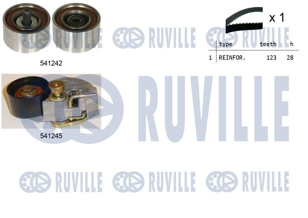 RUVILLE Kit de distribution 550275 550275 Courroie de distribution KIA SEDONA RUVILLE