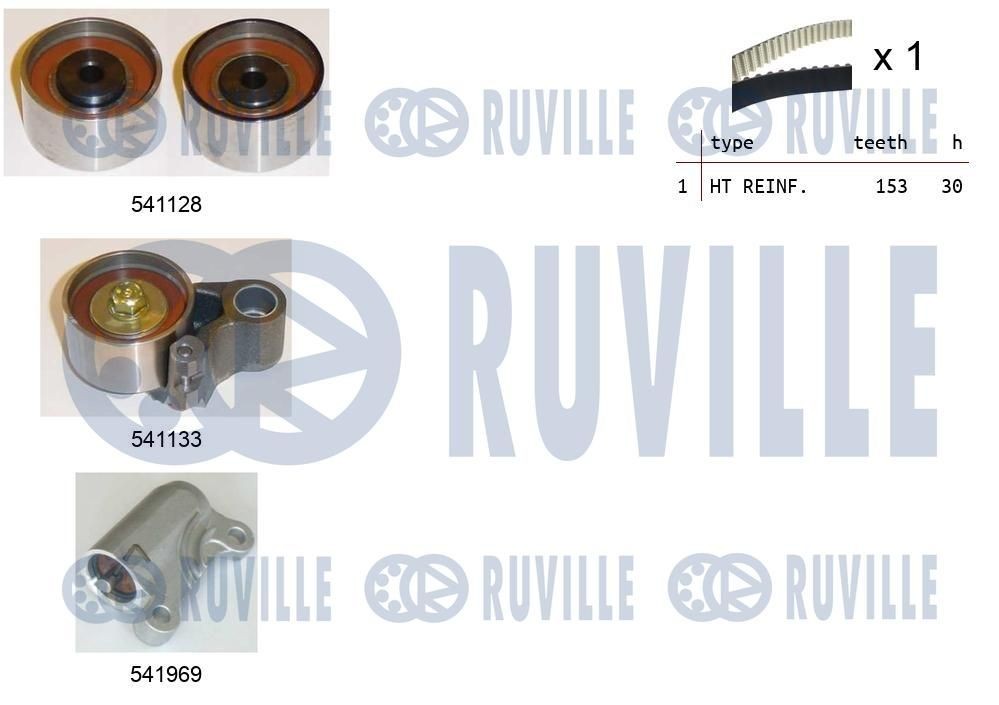 RUVILLE Kit de distribution 550289 Kit courroie de distribution RUVILLE 6 550289 pas cher