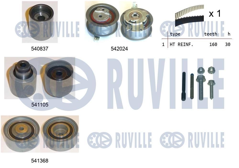 RUVILLE Tandremssæt 550305 Tandremssæt RUVILLE Audi A2 550305