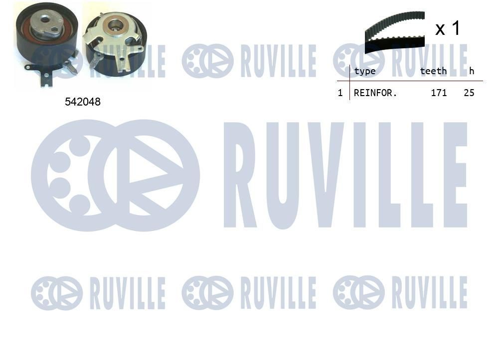 RUVILLE Kit de distribution 550339 Kit courroie de distribution RUVILLE JEEP 550339