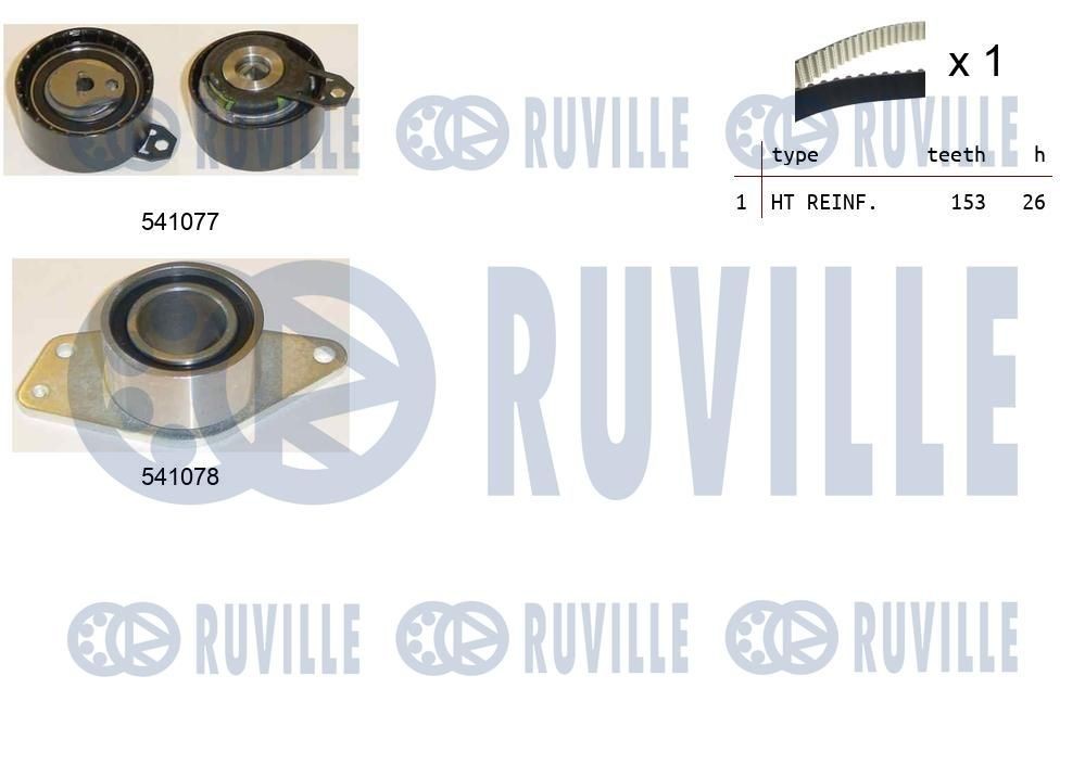 RUVILLE Hammasrihma komplekt 550347 Hammasrihma komplekt RUVILLE SANDERO / STEPWAY 550347 odav