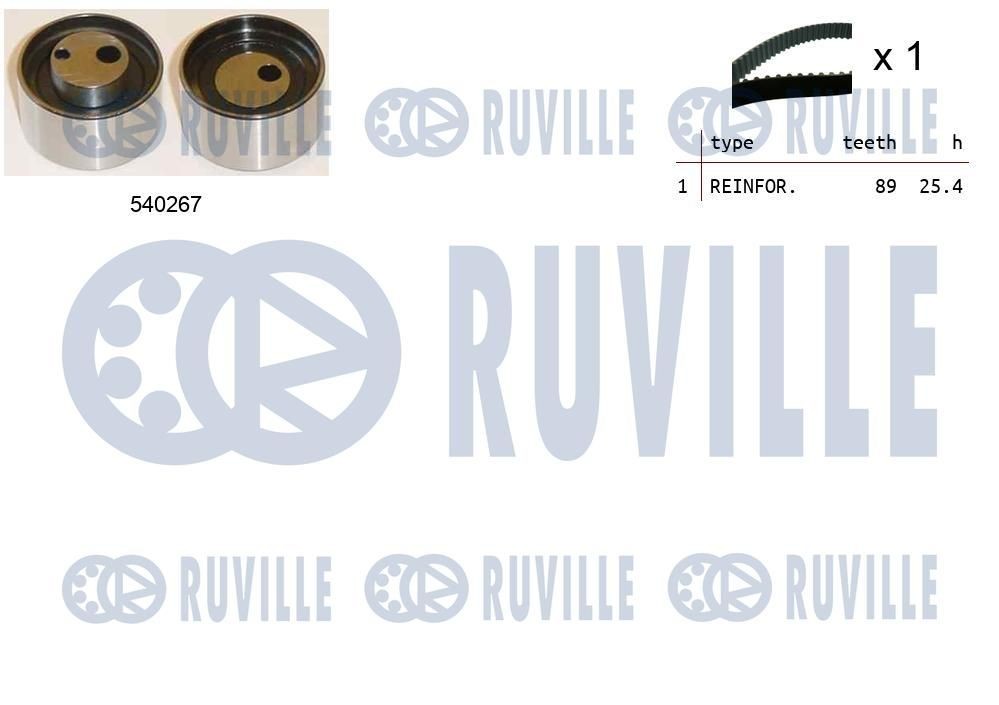 RUVILLE Distributieriem set 550400 550400 Distributieset SUBARU SVX RUVILLE