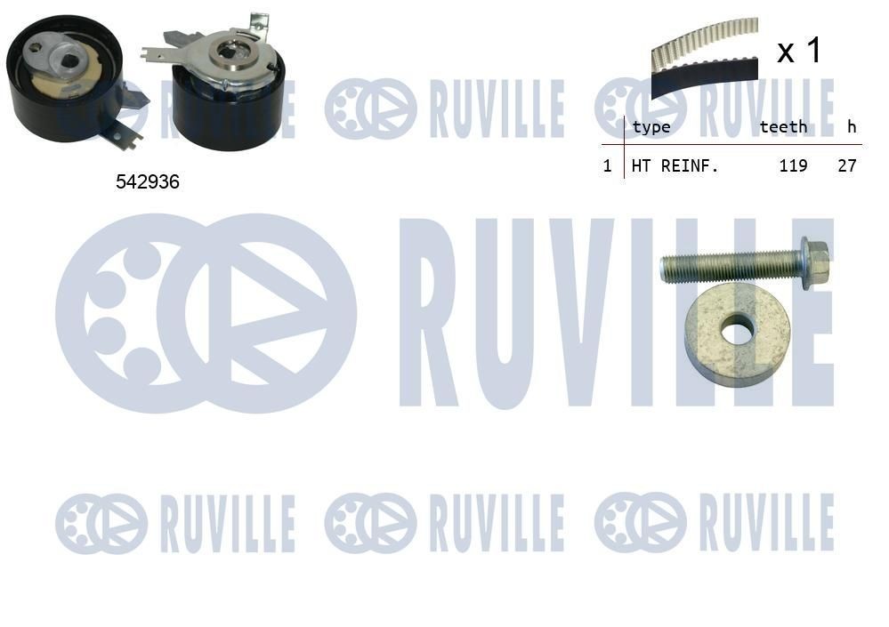 RUVILLE Hammasrihma komplekt 550501 550501 Hammasrihma komplekt RENAULT SANDERO / STEPWAY RUVILLE