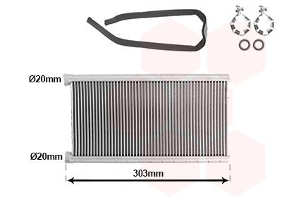 Radiateur de chauffage VAN WEZEL 03016703 VAN WEZEL 03016703 Radiateur de chauffage AUDI A6 2012