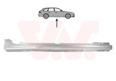 VAN WEZEL Plaat instaprand 0327104 VAN WEZEL 0327104 Plaat instaprand