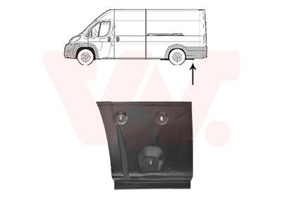 VAN WEZEL Passage de roue 0982133 VAN WEZEL 0982133 Tôle de reparation passage de roue Peugeot Expert Tepee prix