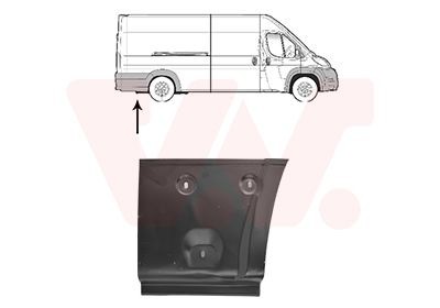 VAN WEZEL Sidewall 0982134 VAN WEZEL 0982134 Fiat Talento Van wheel arch replacement
