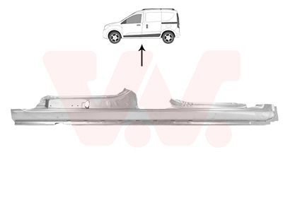 VAN WEZEL Panel 1528104 1528104 Sideskørter DACIA LODGY VAN WEZEL