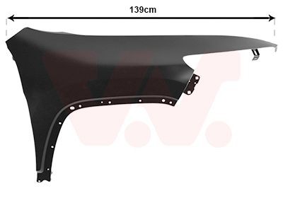 VAN WEZEL Guarda-lamas 2120658 Guarda-lamas JEEP VAN WEZEL 2120658