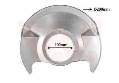 Stænkskærm, bremseskive VAN WEZEL 2548371 VAN WEZEL 2548371: Stænkskærm bremseskive Honda JAZZ 2019